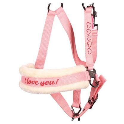 Pink Harry's Horse Halfterset Love