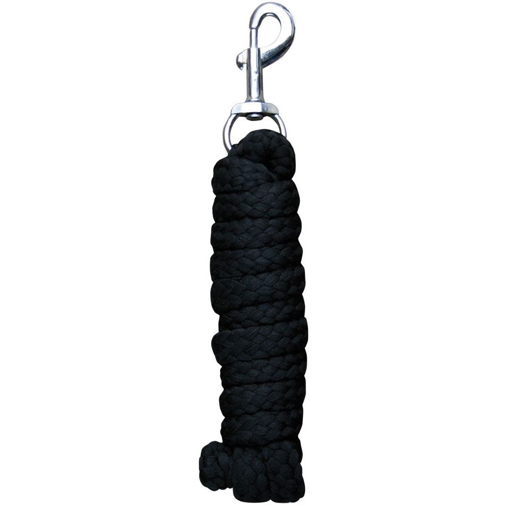Black Führstrick Soft Karabiner Silber 1,8m