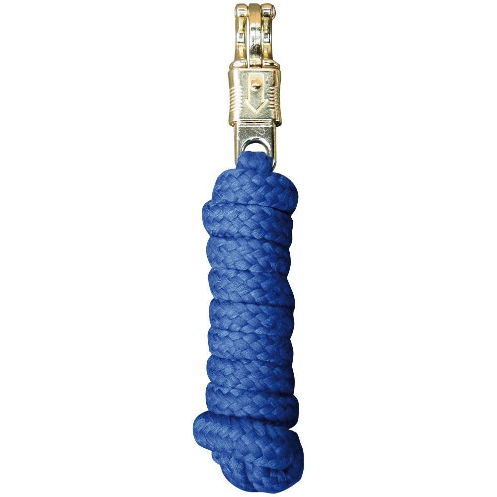 Dark Slate Blue Führstrick Panikhaken Gold 2m