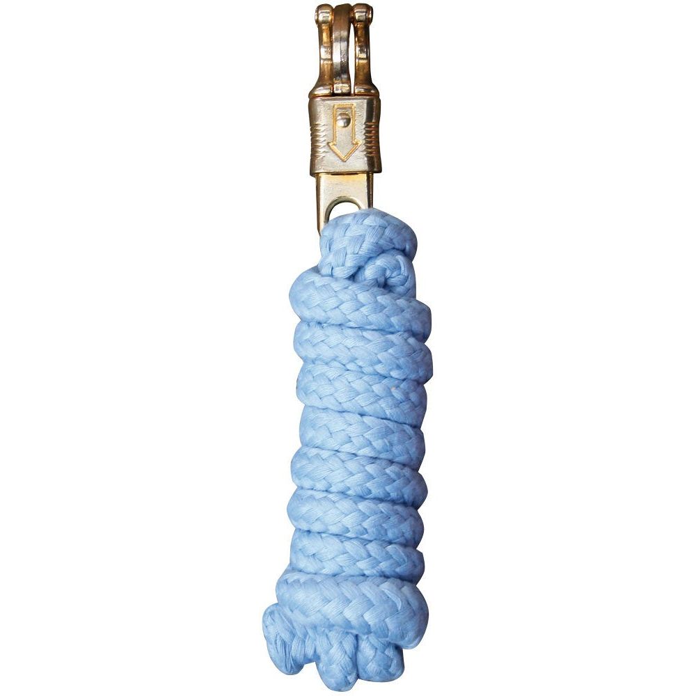 Light Steel Blue Führstrick Panikhaken Gold 2m