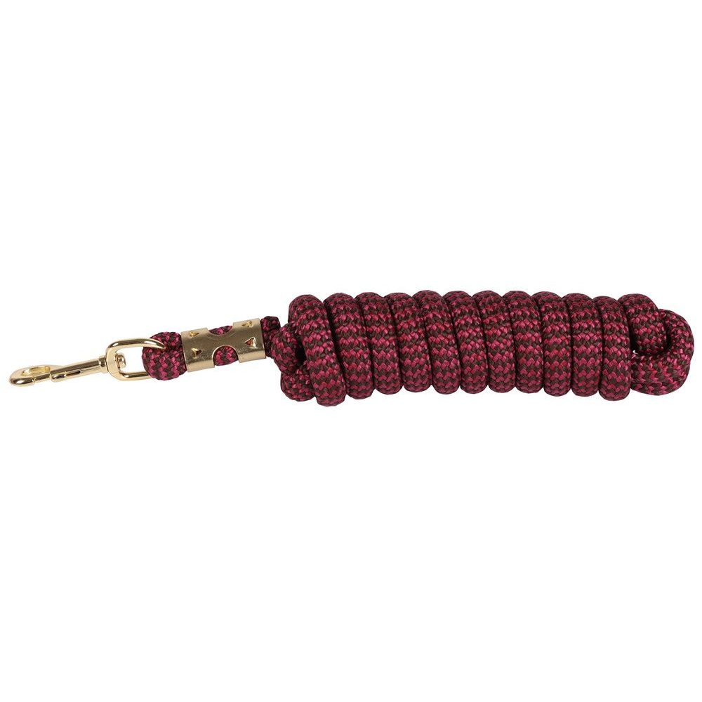 Saddle Brown Führstrick Karabiner Gold 3m