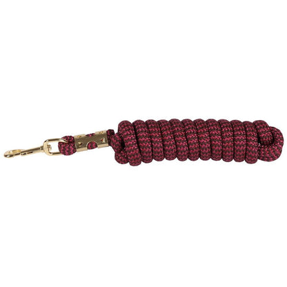 Saddle Brown Führstrick Karabiner Gold 3m