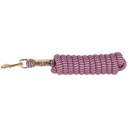 Rosy Brown Führstrick Karabiner Gold 3m