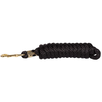 Black Führstrick Karabiner Gold 3m