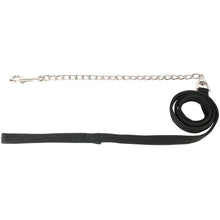 Beige Führkette Schwarz/Silber 2,5m