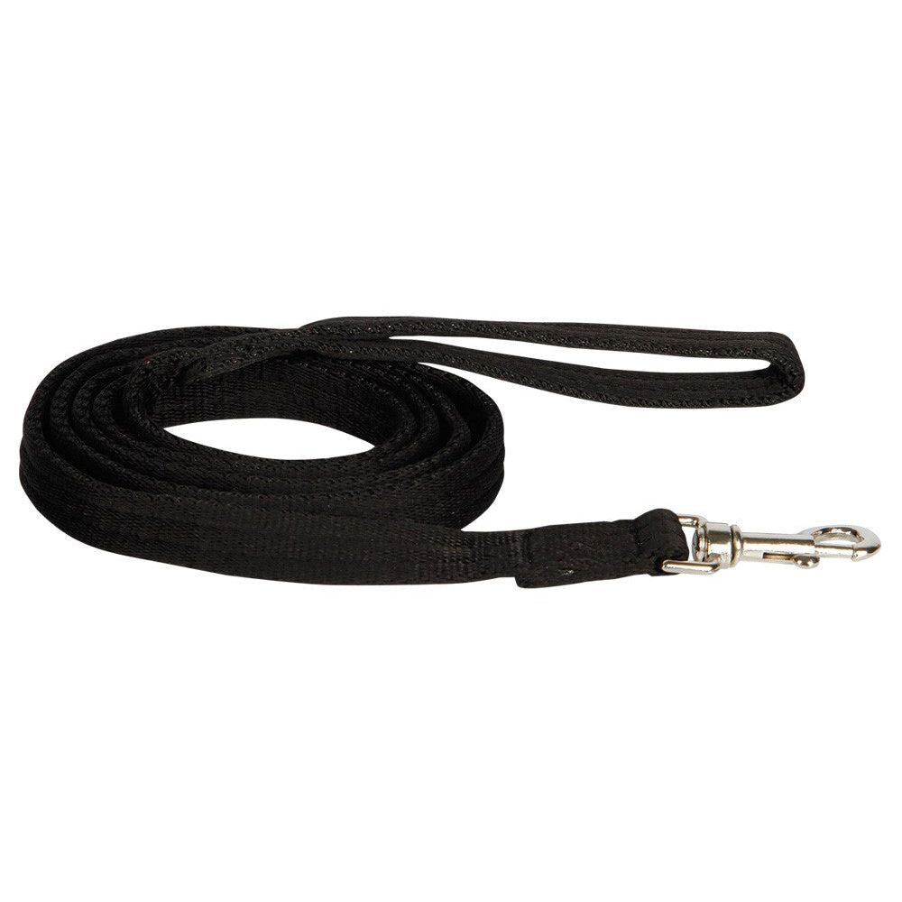 Black Führstrick Soft - Karabiner Silber 2m
