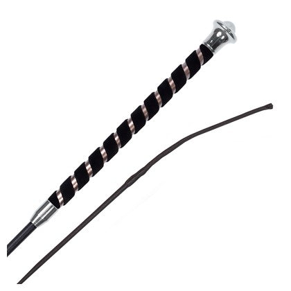 Harry's Horse Dressurgerte Wildlederhandgriff, schwarz