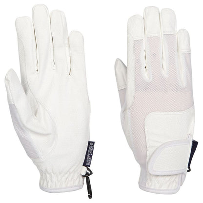 Beige Reithandschuhe TopGrip Mesh