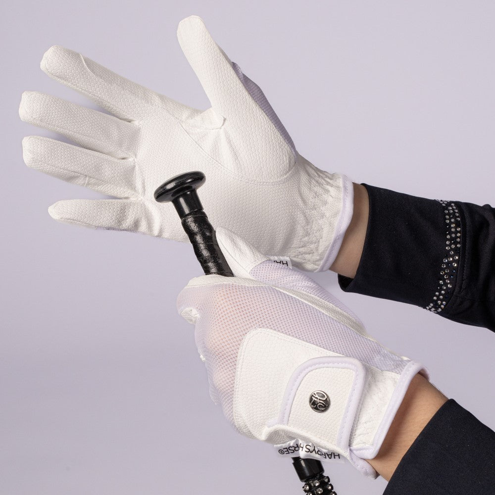Light Gray Reithandschuhe TopGrip Mesh