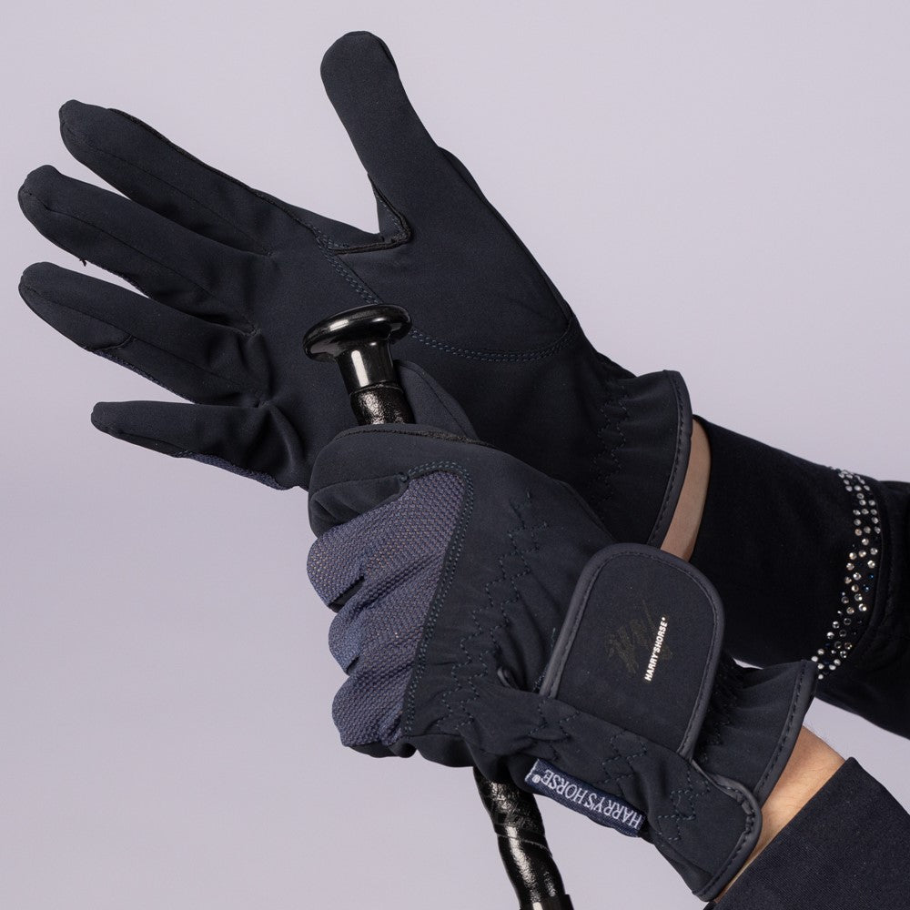 Gray Reithandschuhe Domy Mesh