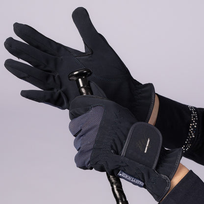 Gray Reithandschuhe Domy Mesh