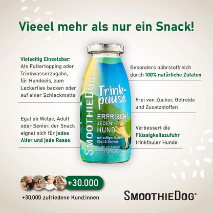 Hundesmoothie Trinkpause Ente