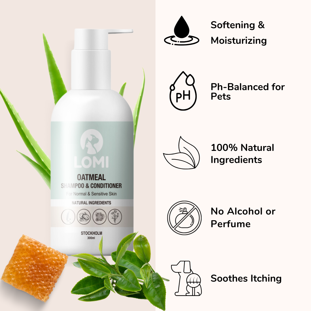 Lomi Pets Oatmeal Hunde Shampoo & Spülung