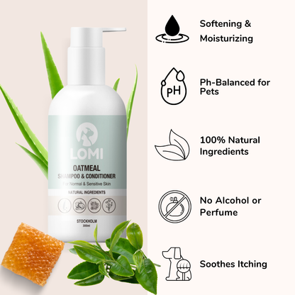 Lomi Pets Oatmeal Hunde Shampoo & Spülung