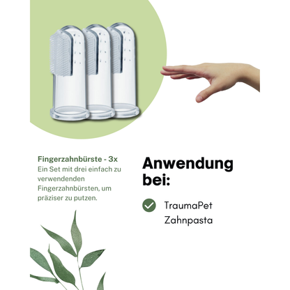 TraumaPet Fingerzahnbürste – 3er-Set