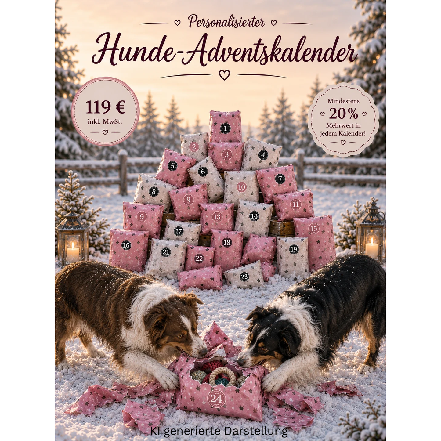 🐶 Personalisierter Hunde Adventskalender 2026 🎄