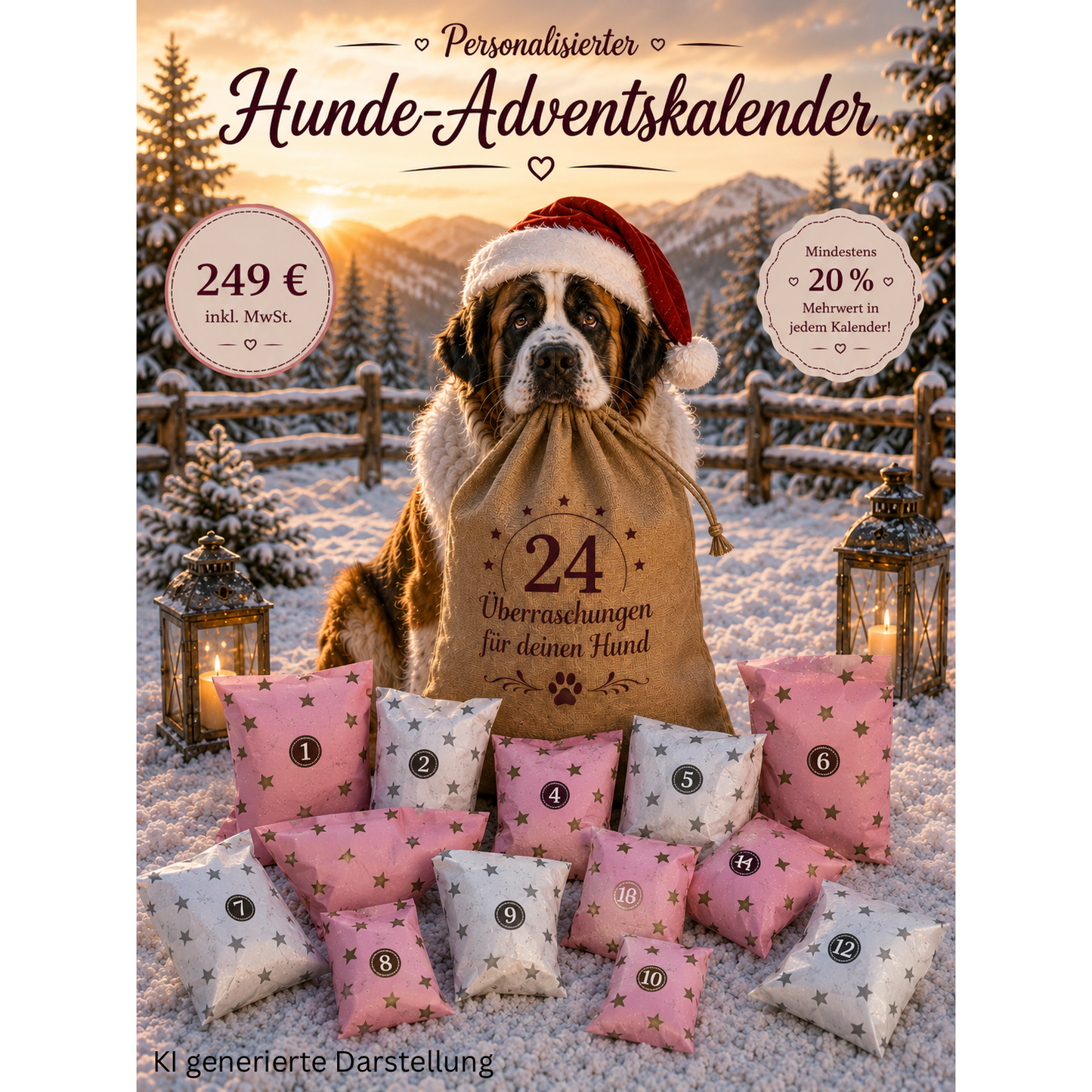 🐶 Personalisierter Hunde Adventskalender 2026 🎄