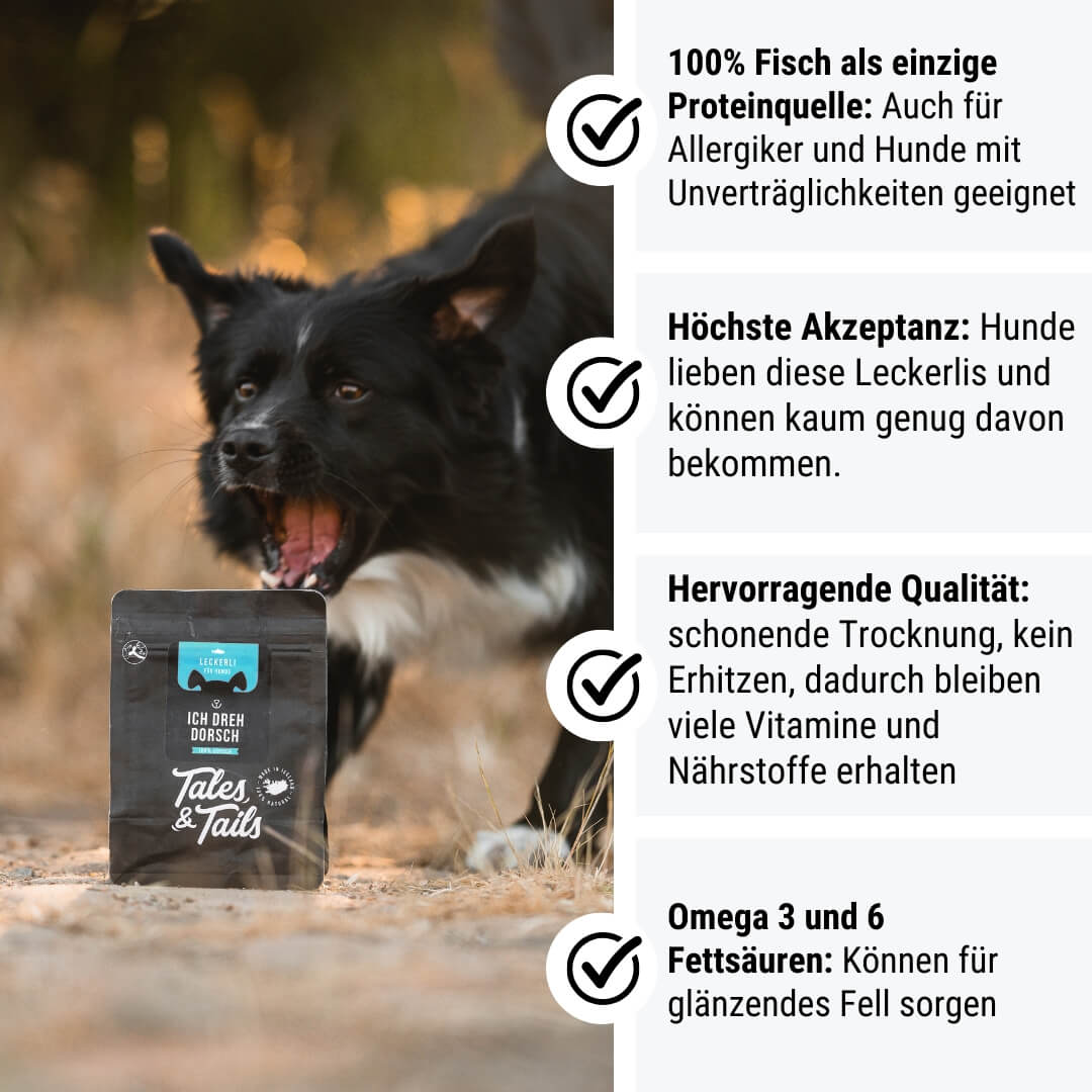 Tales & Tails Ich dreh Dorsch
Fisch Leckerli