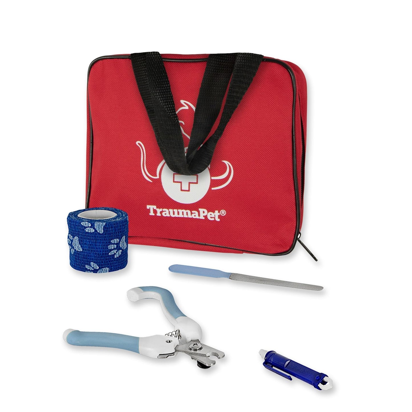 TraumaPet Pflegeset Für Haustiere | Zeckenzange | Nagelschere | 19-teilig