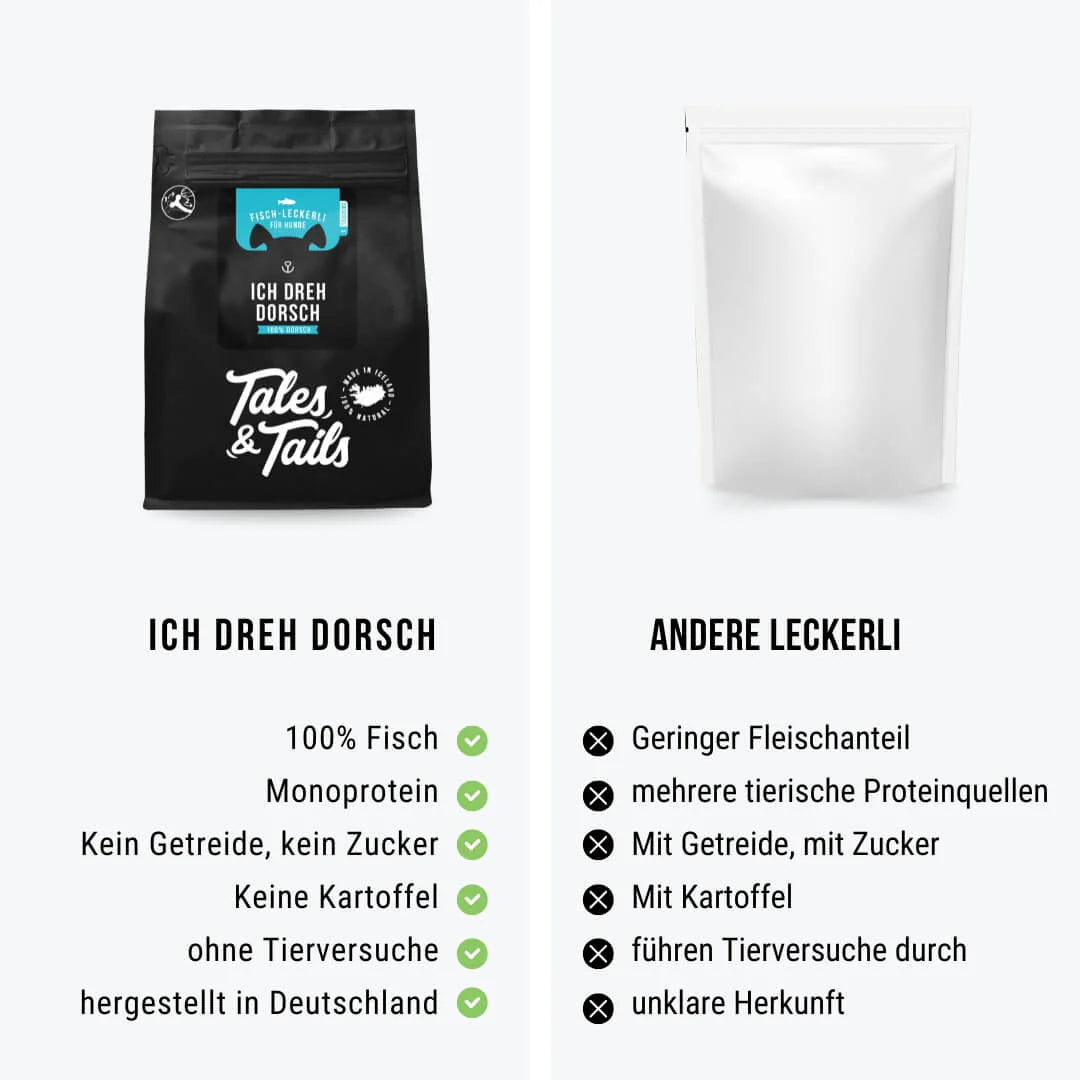 Tales & Tails Ich dreh Dorsch
Fisch Leckerli