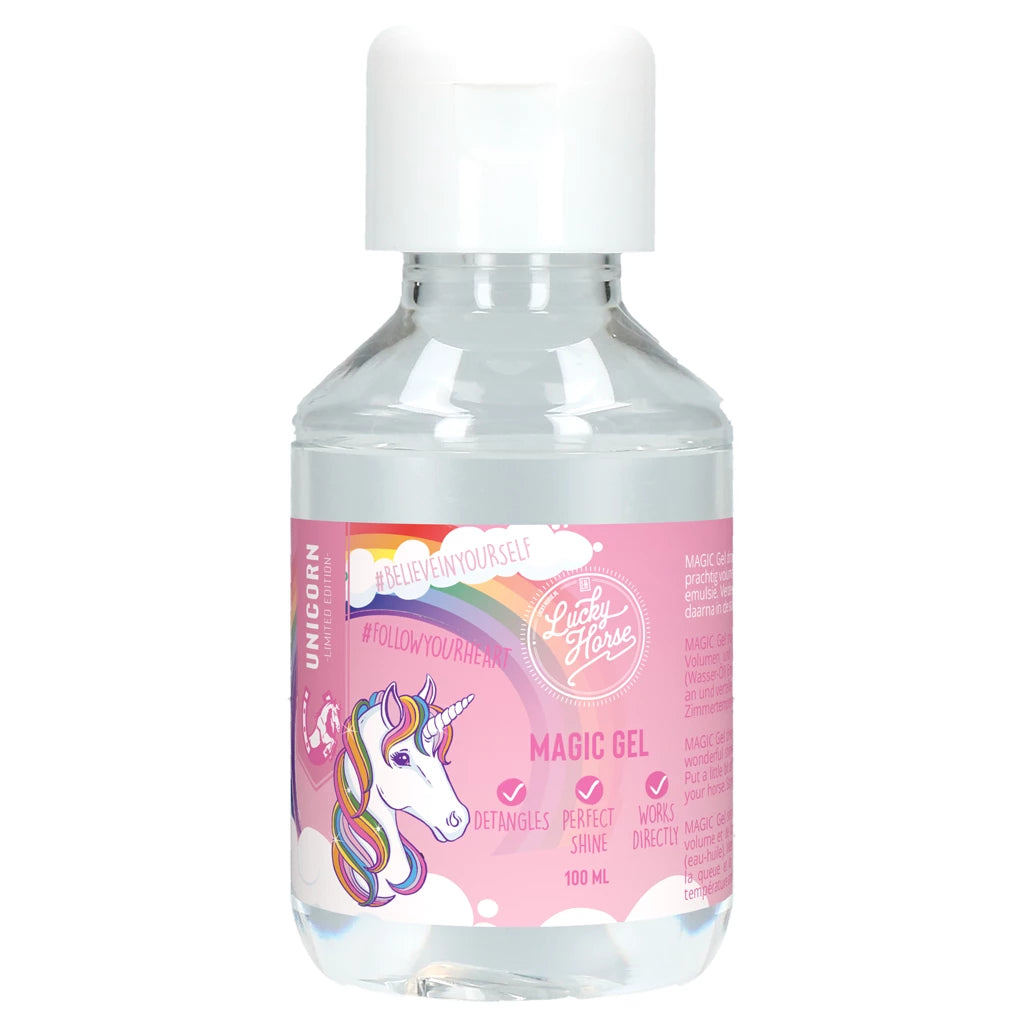 Light Gray Lucky Horse Unicorn Magic Gel