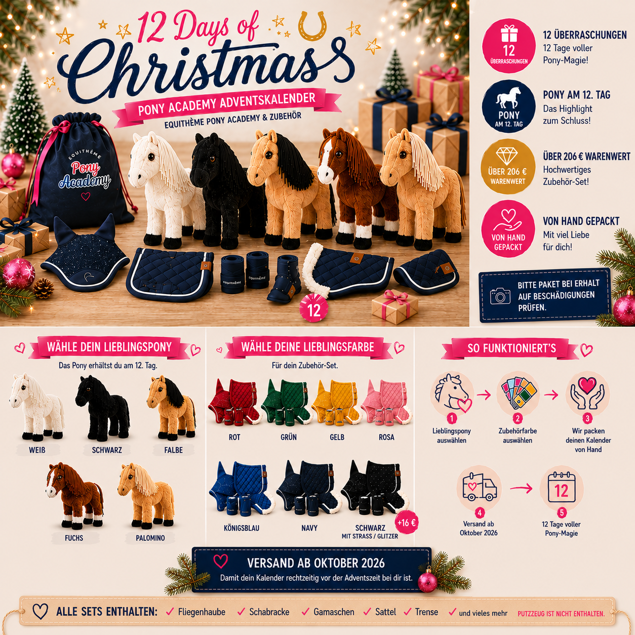 🎄 12 Days of Christmas – Pony Academy Adventskalender 2026