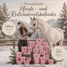 Personalisierter Adventskalender für Pferd & Reiter 2026 🎄