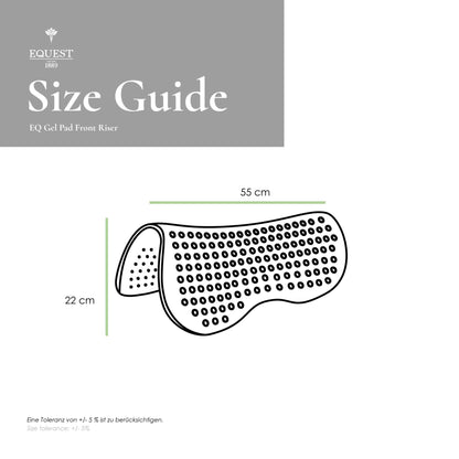 EQ Gel Pad Front Riser | Einheitsgröße (zuschneidbar)