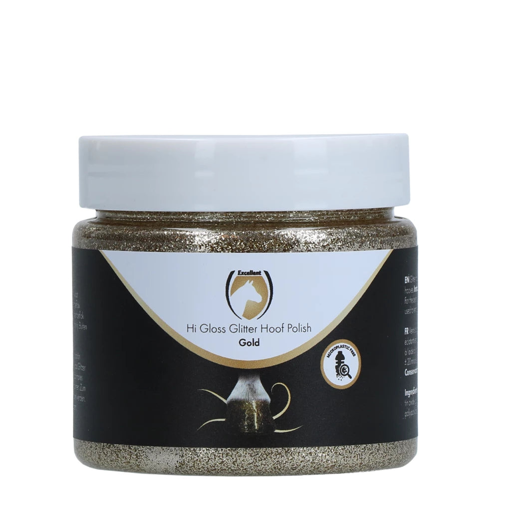 Gray Excellent Horse Hi Gloss Glitter Hoof Polish Silver 150 ml