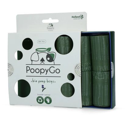 Light Gray Poopygo Eco Kotbeutel Lavendel 8x15