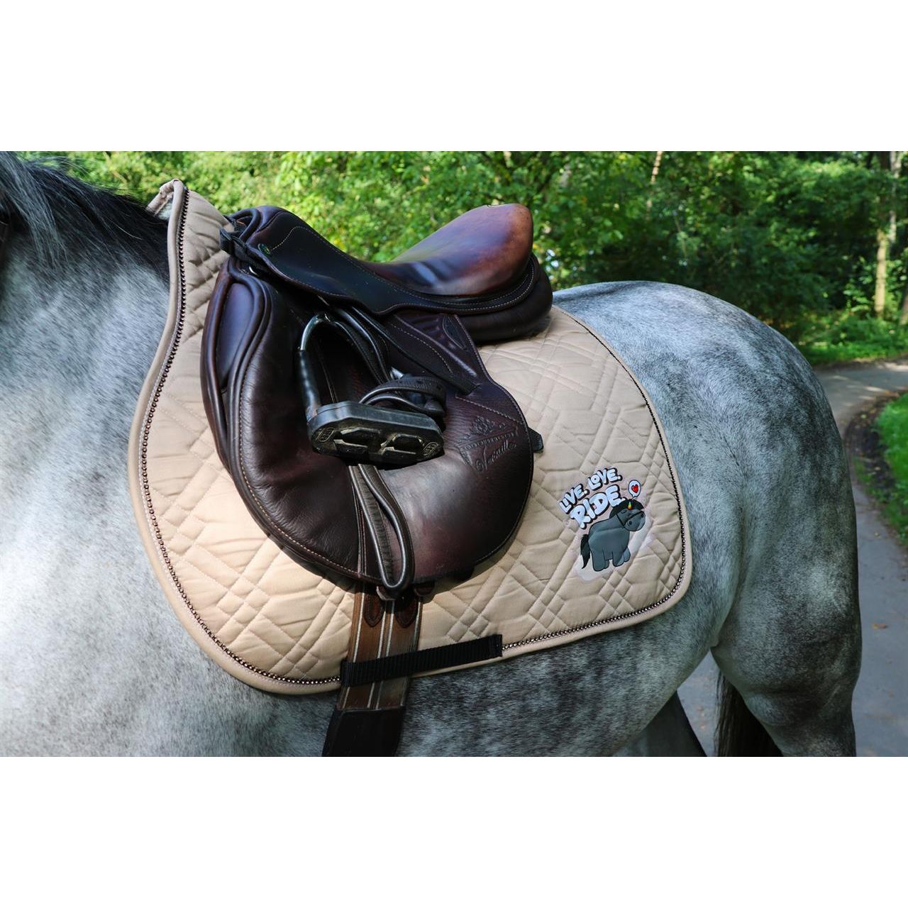 Dark Slate Gray EQuest Schabracke Cotton Cross | Live Love Ride