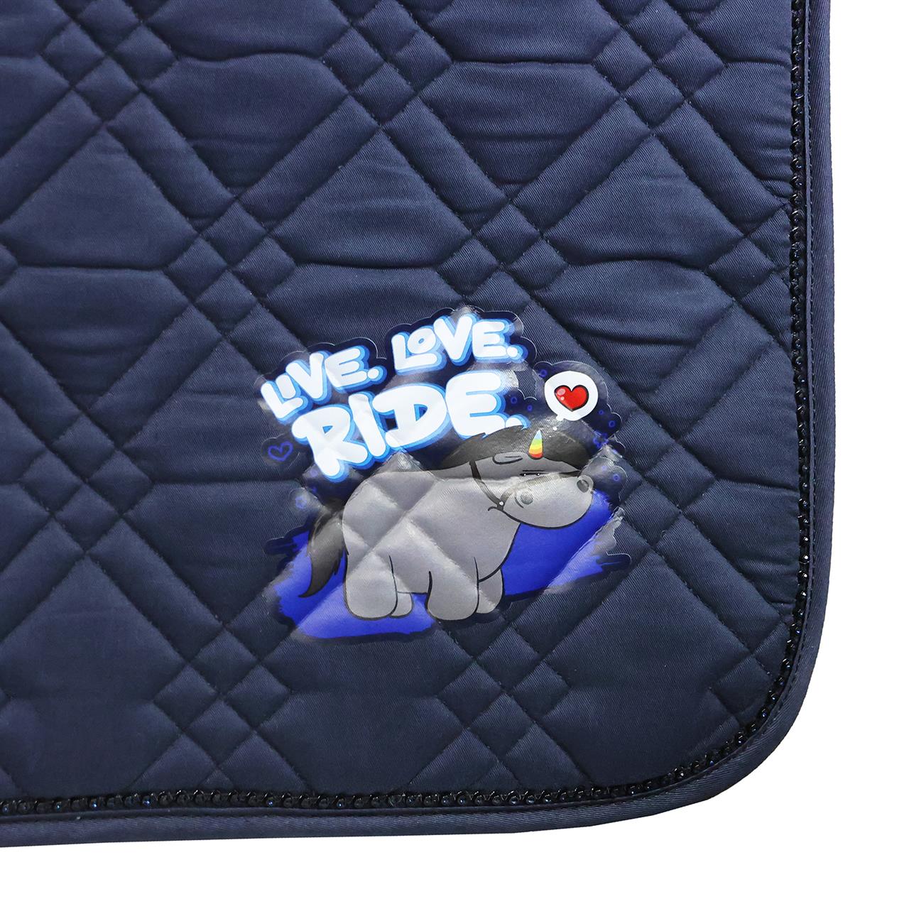 Dark Slate Gray EQuest Schabracke Cotton Cross | Live Love Ride