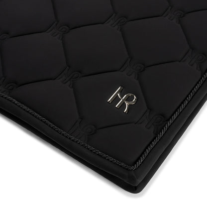 Mrs. Ros DRESSAGE SADDLE PAD - BLACK H/W 24/25