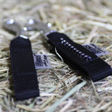 Dark Gray Plakettenriemen | Crystal