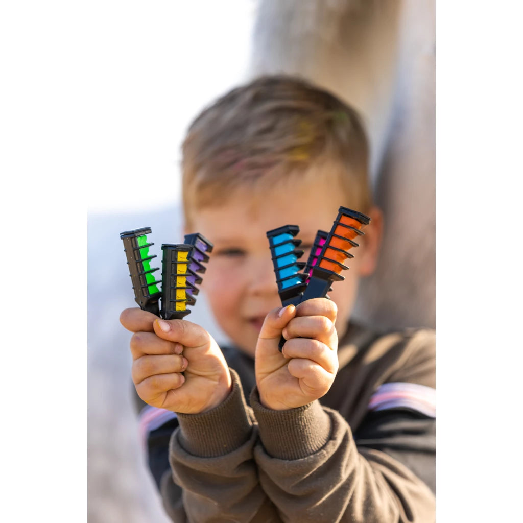 Rosy Brown Lucky Horse Unicorn Regenbogenfarbige Mähnenkreide