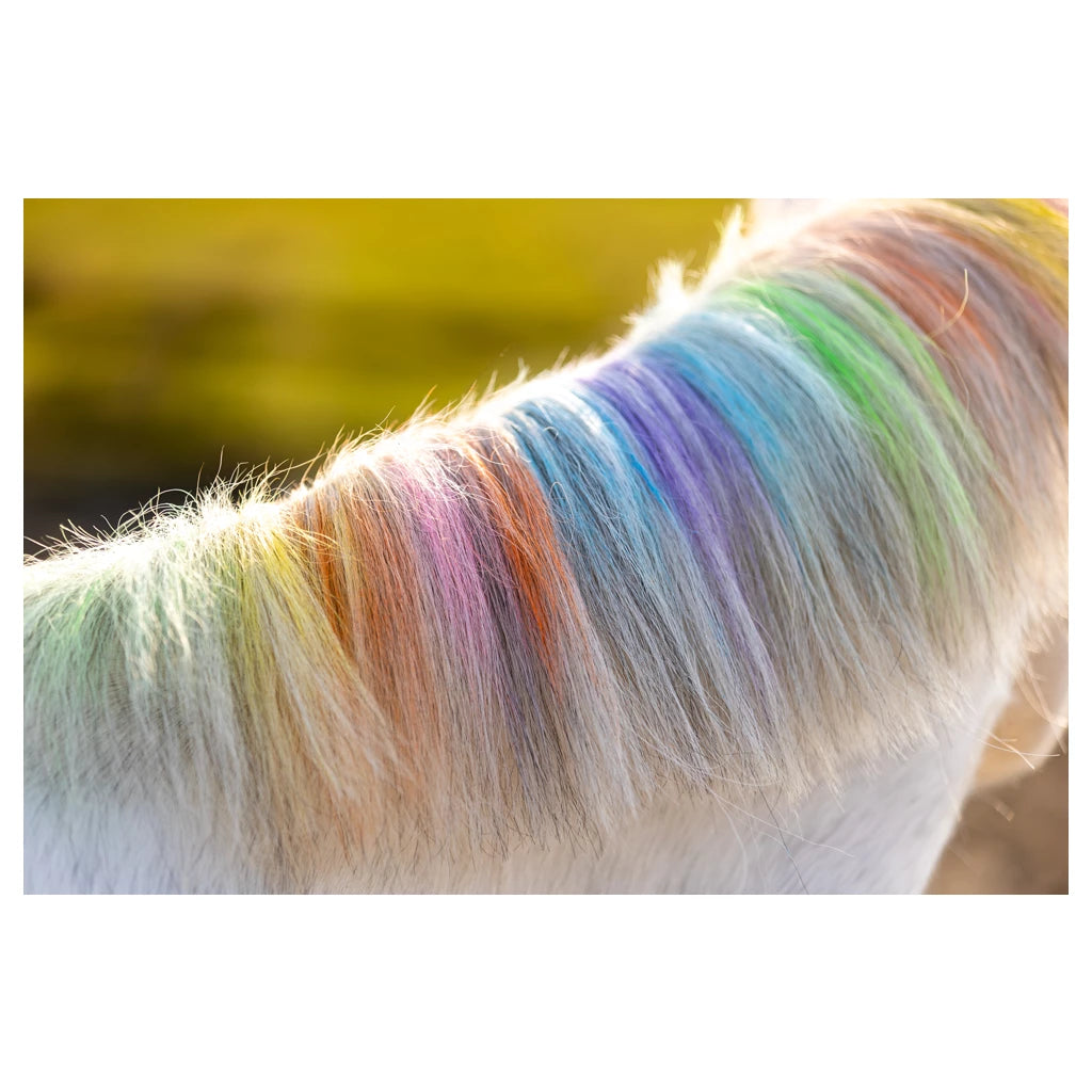 Rosy Brown Lucky Horse Unicorn Regenbogenfarbige Mähnenkreide