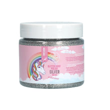 Light Gray Lucky Horse Unicorn Glitzer Huflack