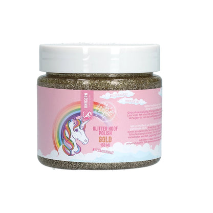 Light Gray Lucky Horse Unicorn Glitzer Huflack