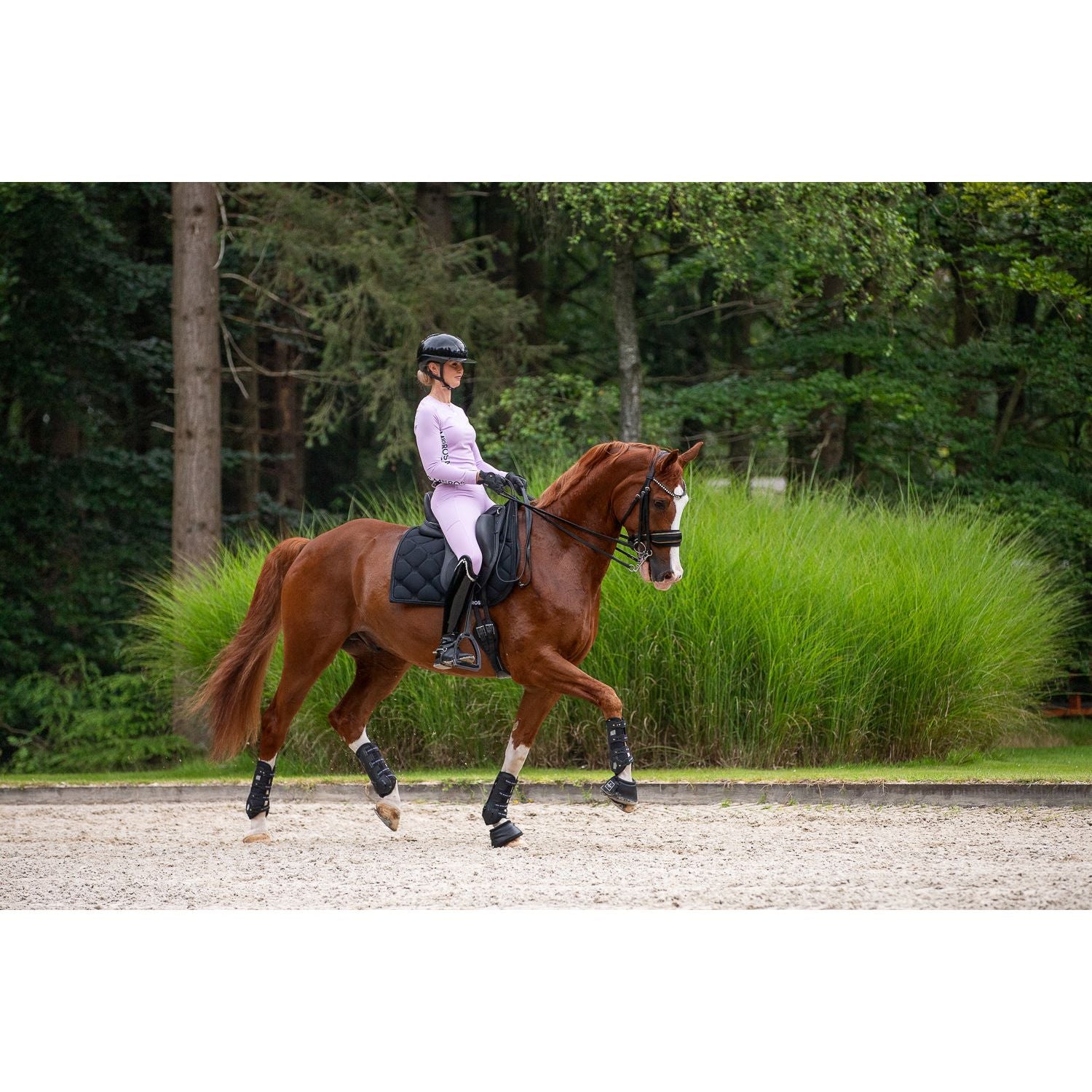 Dark Slate Gray Mrs. Ros Silhouette Reitleggings - Lavender Fields