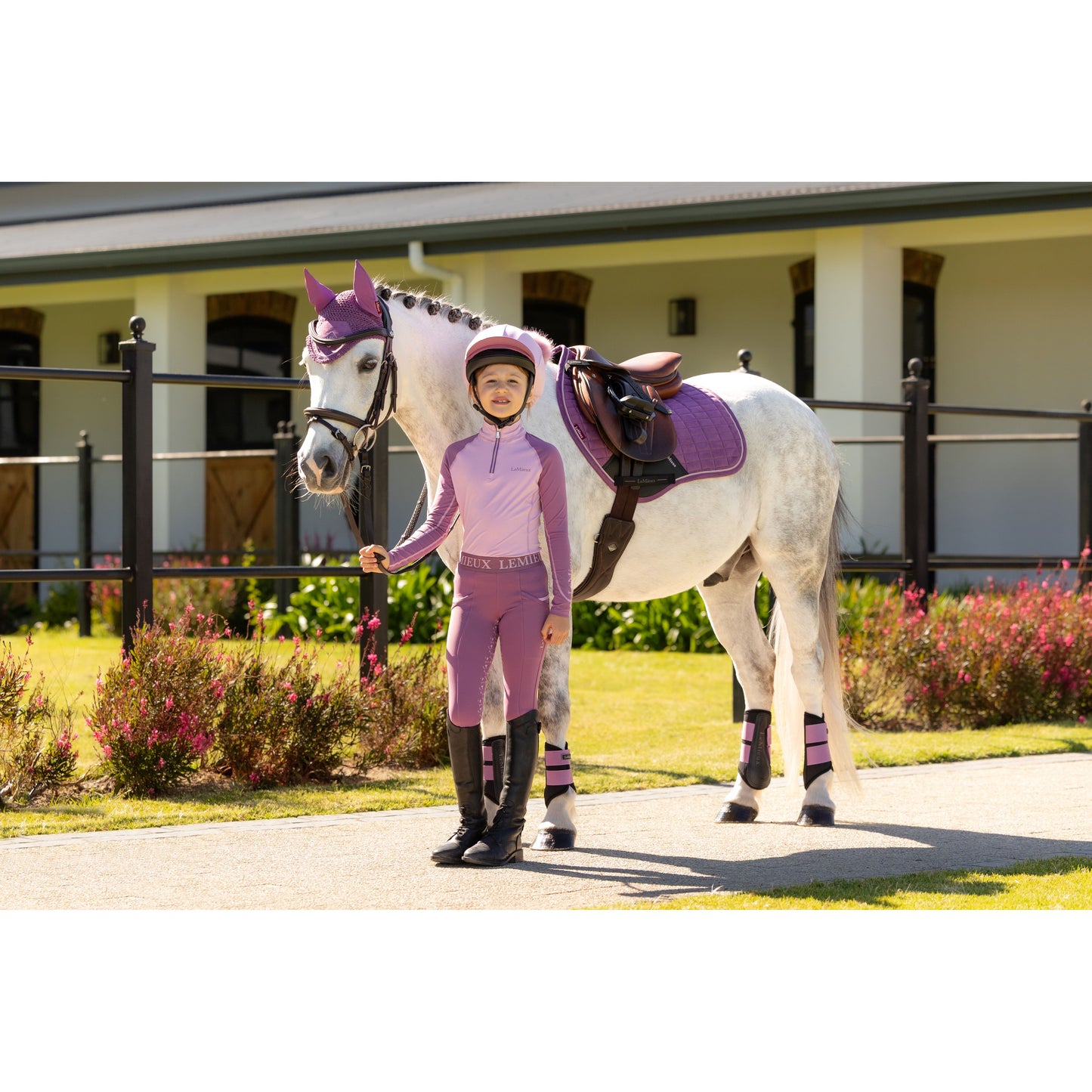 LeMieux Mini Suede Close Contact Schabracke - Kaster Cheval