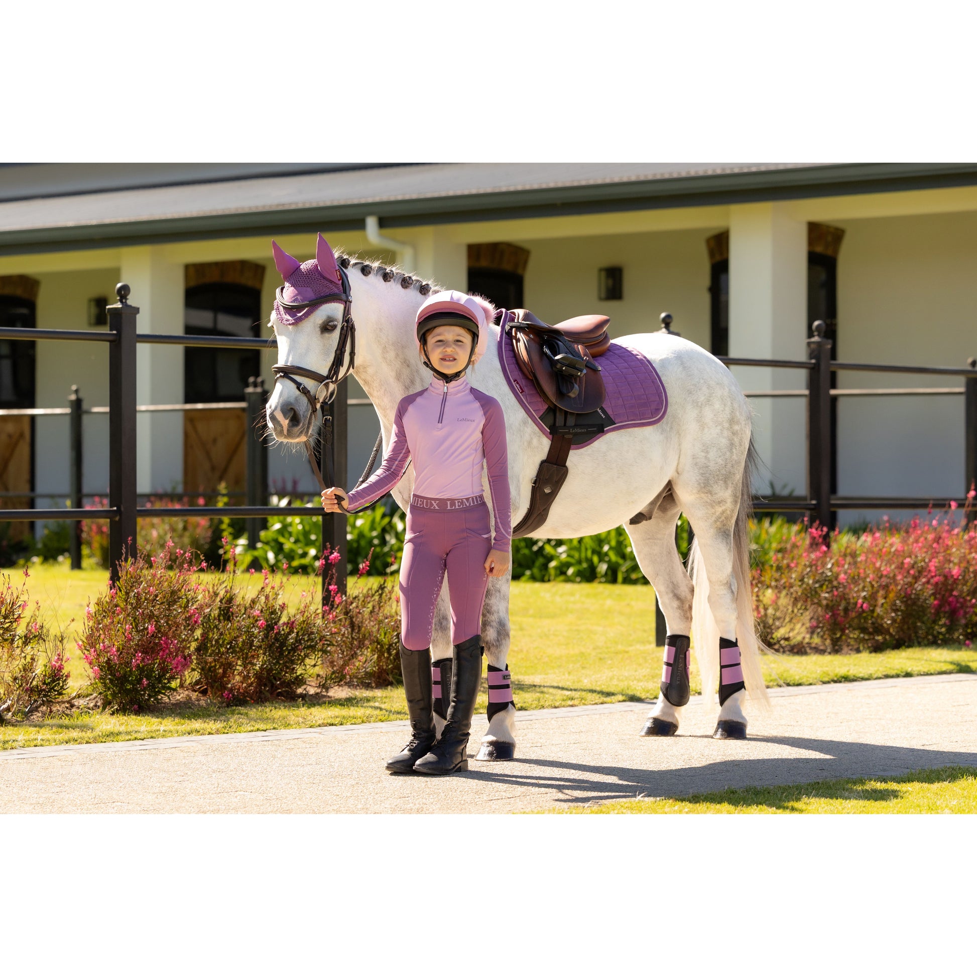 LeMieux Mini Suede Close Contact Schabracke - Kaster Cheval