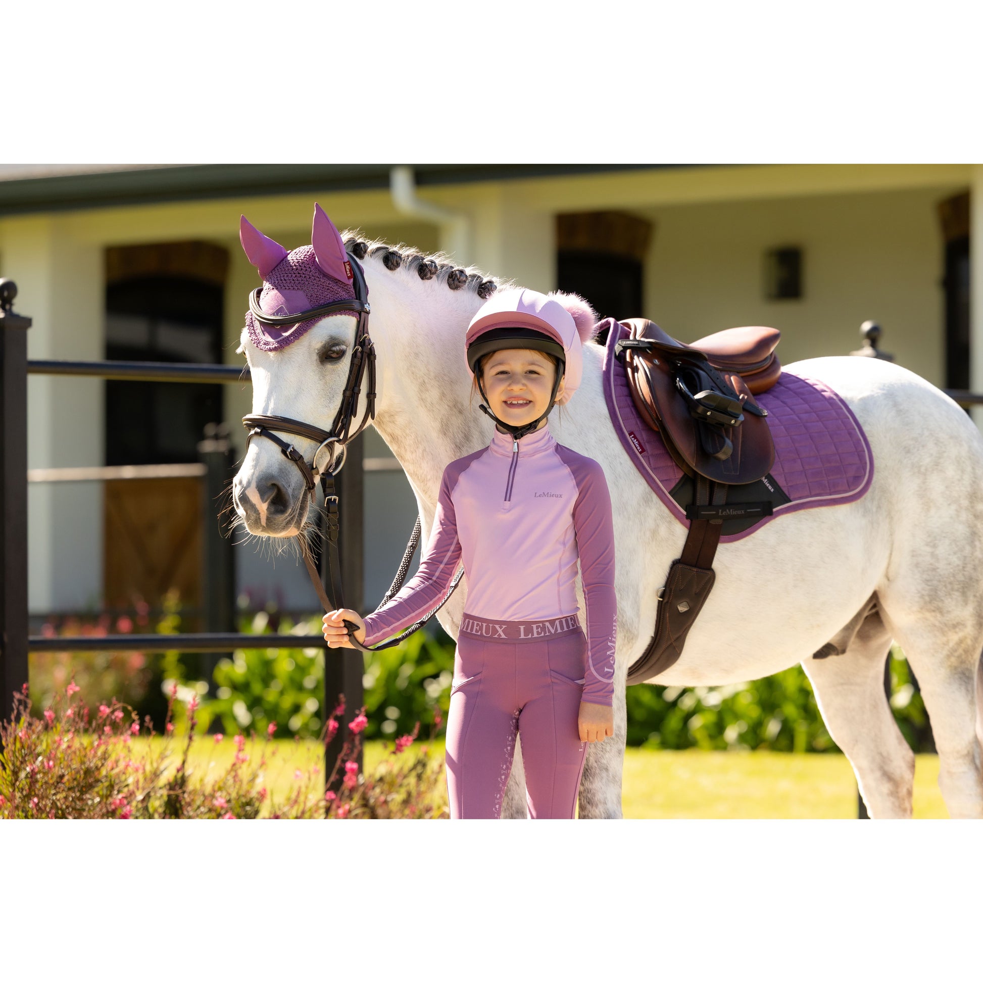 LeMieux Mini Suede Close Contact Schabracke - Kaster Cheval