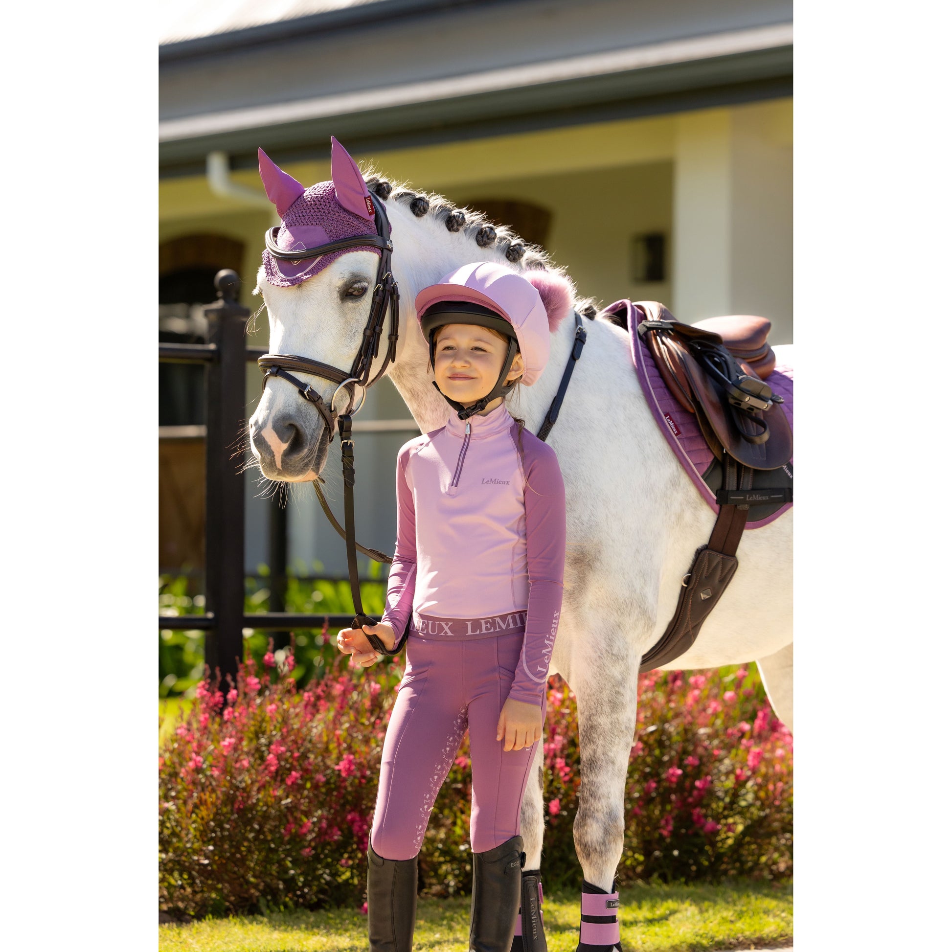 LeMieux Mini Suede Close Contact Schabracke - Kaster Cheval
