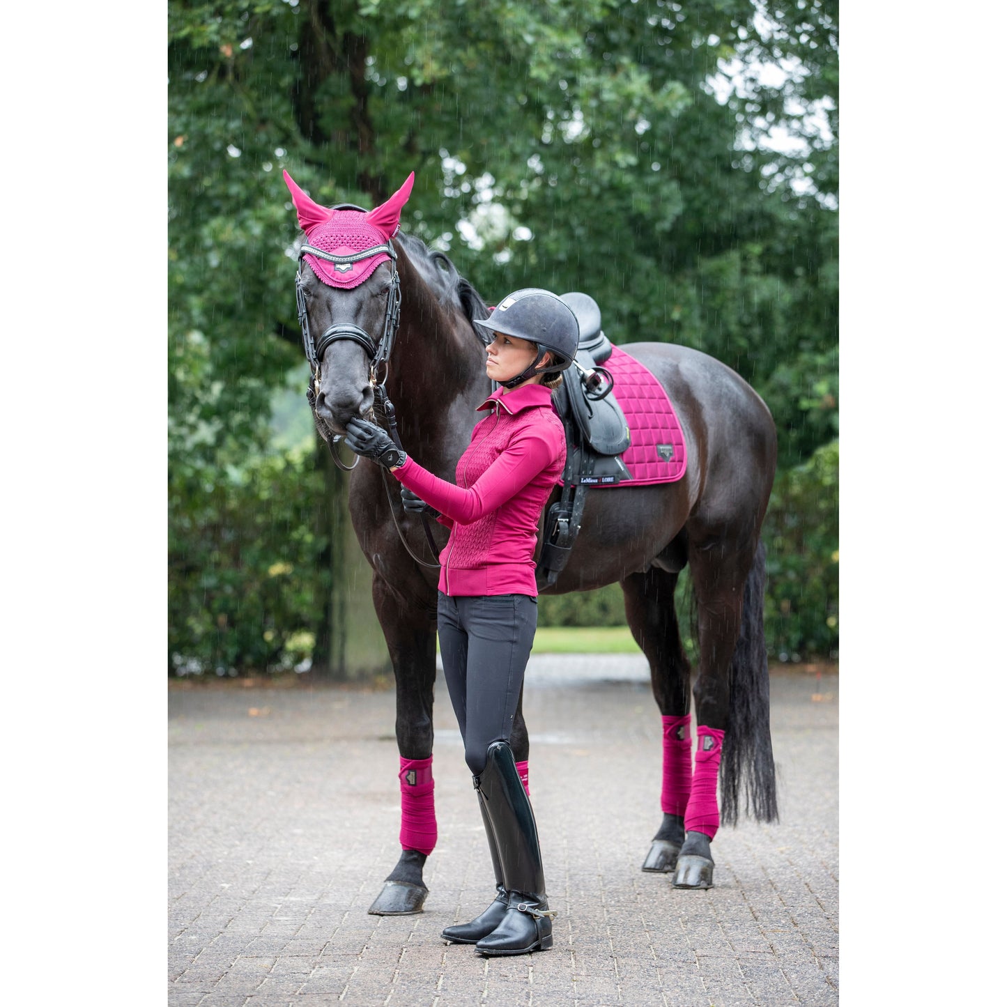 LM Loire Classic Satin Schabracke Mulberry