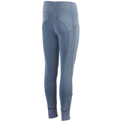 Dim Gray Harry's Horse Reithose Equitights LouLou Denim Fiss Full Grip für Kinder