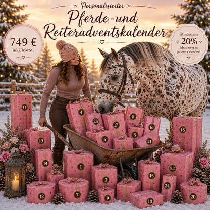 Personalisierter Adventskalender für Pferd & Reiter 2026 🎄