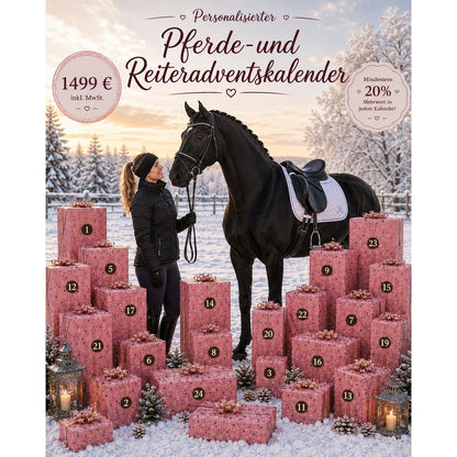 Personalisierter Adventskalender für Pferd & Reiter 2026 🎄