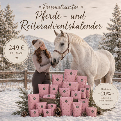 Personalisierter Adventskalender für Pferd & Reiter 2026 🎄