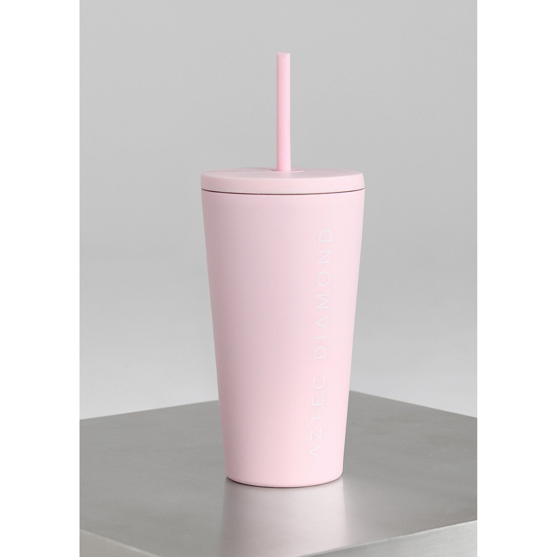 Gray Aztec Diamond Travel Mug