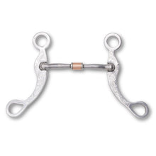 Western show snaffle bit mit Gravur, mit Kupferrolle 13,5cm